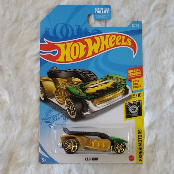 HOT WHEELS Experimotors™️ Mattel CLIP ROD Collectible Matchbox Race Car - Picture 1 of 6